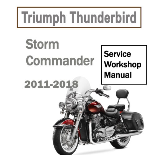 Triumph Thunderbird 1700 Workshop Service Manual PDF for 2011–2018 with factory repair procedures, engine service, maintenance, and wiring diagrams.