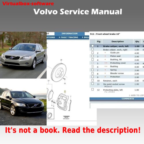 Volvo V40 Workshop Service Manual 2013-2015
