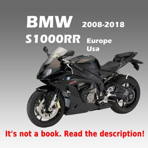 BMW S1000RR Workshop Manual PDF for 2008–2018 motorcycles with factory repair and maintenance procedures