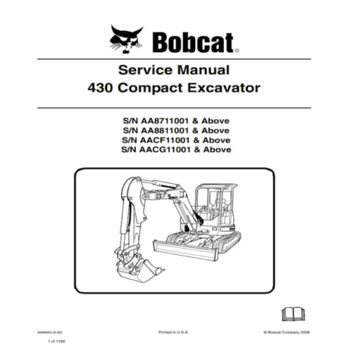 Bobcat 430 Workshop Service manual Pdf