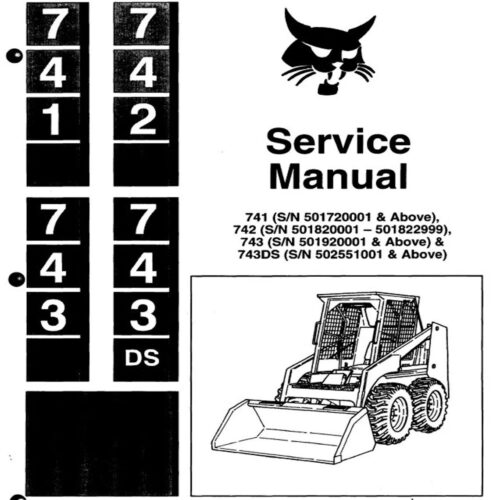 Bobcat 741 742 743 743DS Service manual Pdf