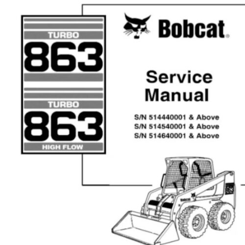 Bobcat 863 Turbo Service manual Pdf