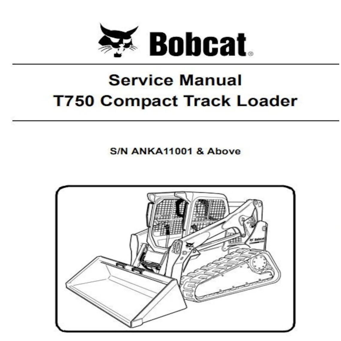 Bobcat T750 Repair manual Pdf