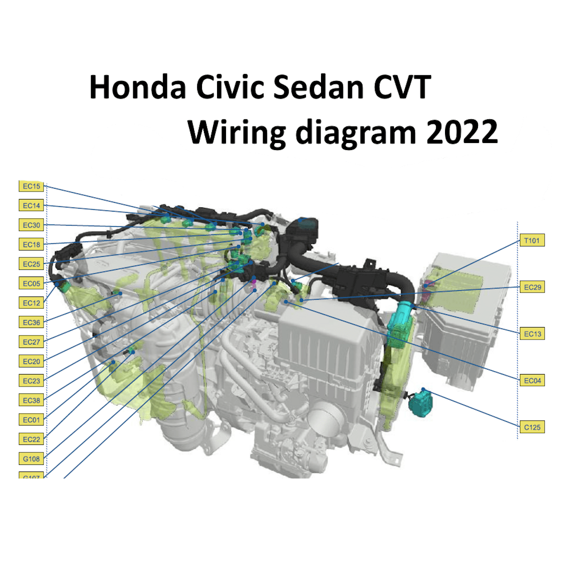 Honda Civic Wiring Diagram 2022 Sedan CVT FE1 Pdf