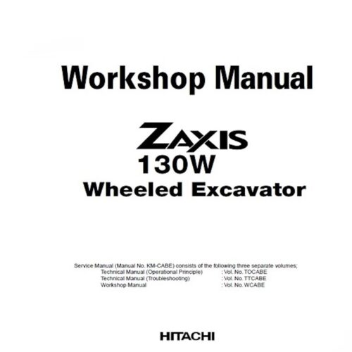 Hitachi Zaxis 130W Service manual Pdf