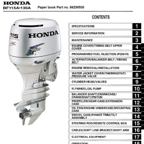 Honda BF115A Service Manual Pdf