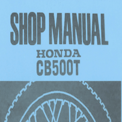 Honda CB500T Service Manual