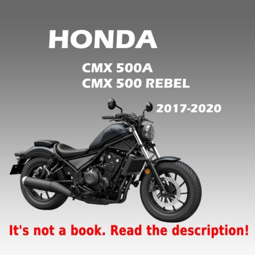 Honda CMX 500 Rebel Repair Manual 2017-2020