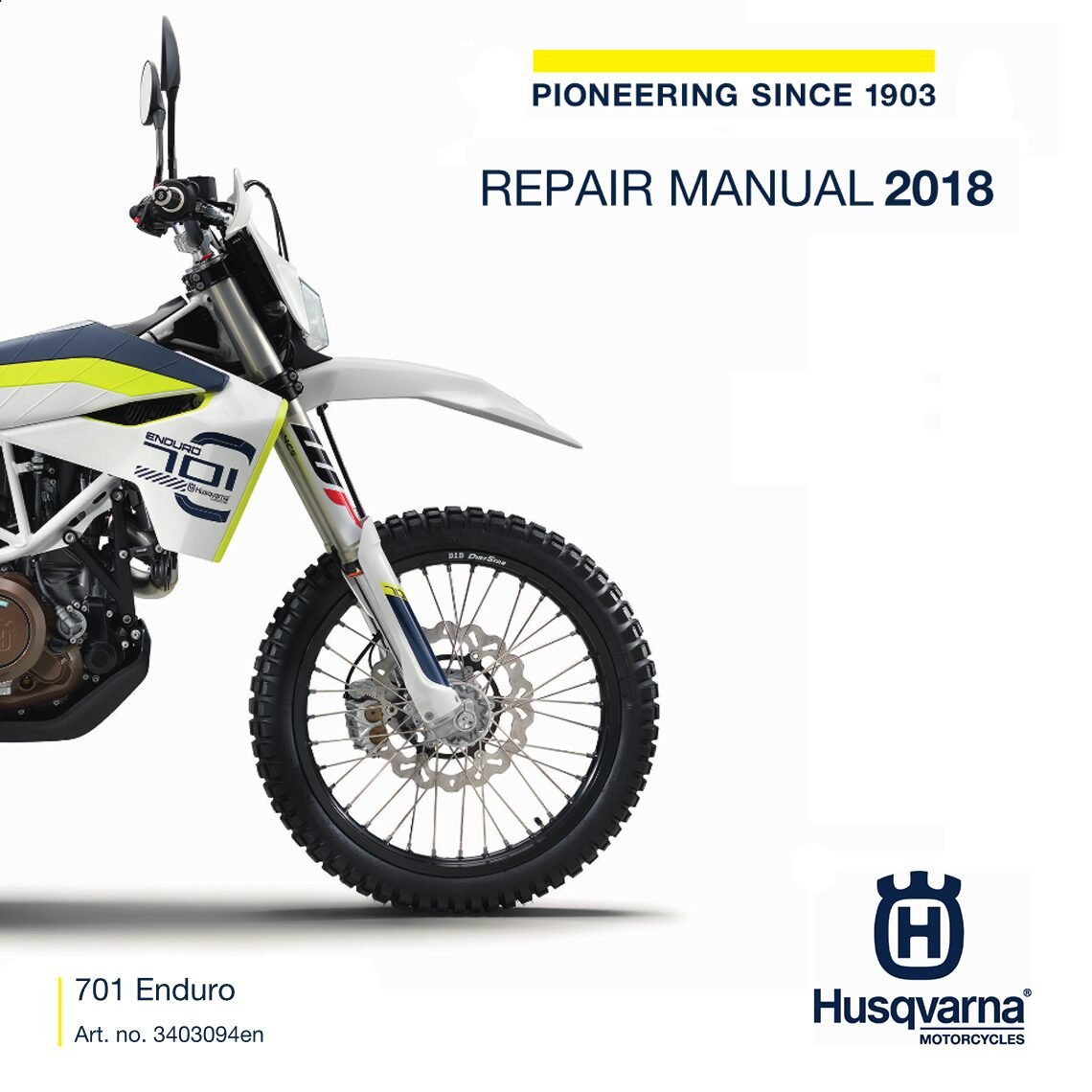Husqvarna 701 Enduro Service manual 2018 Pdf