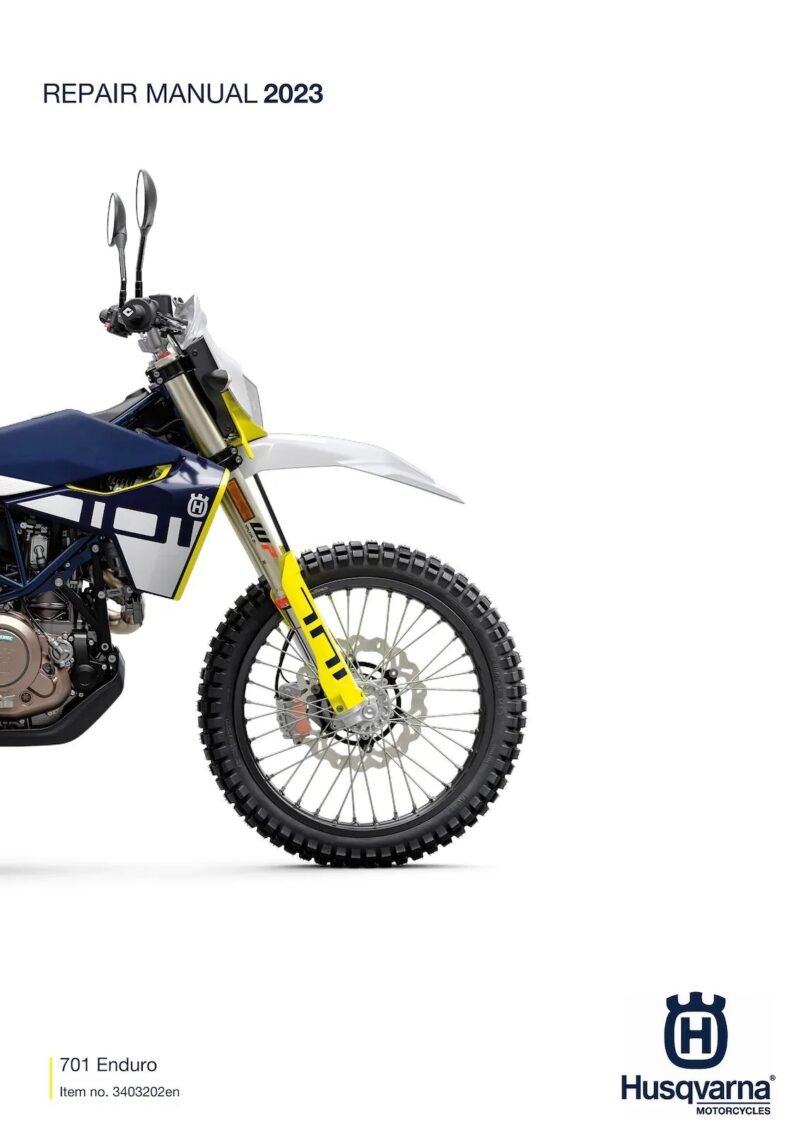 Husqvarna 701 Enduro US Repair manual 2023 Pdf