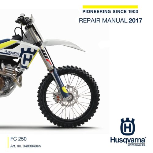 Husqvarna FC 250 Service manual 2017 Pdf