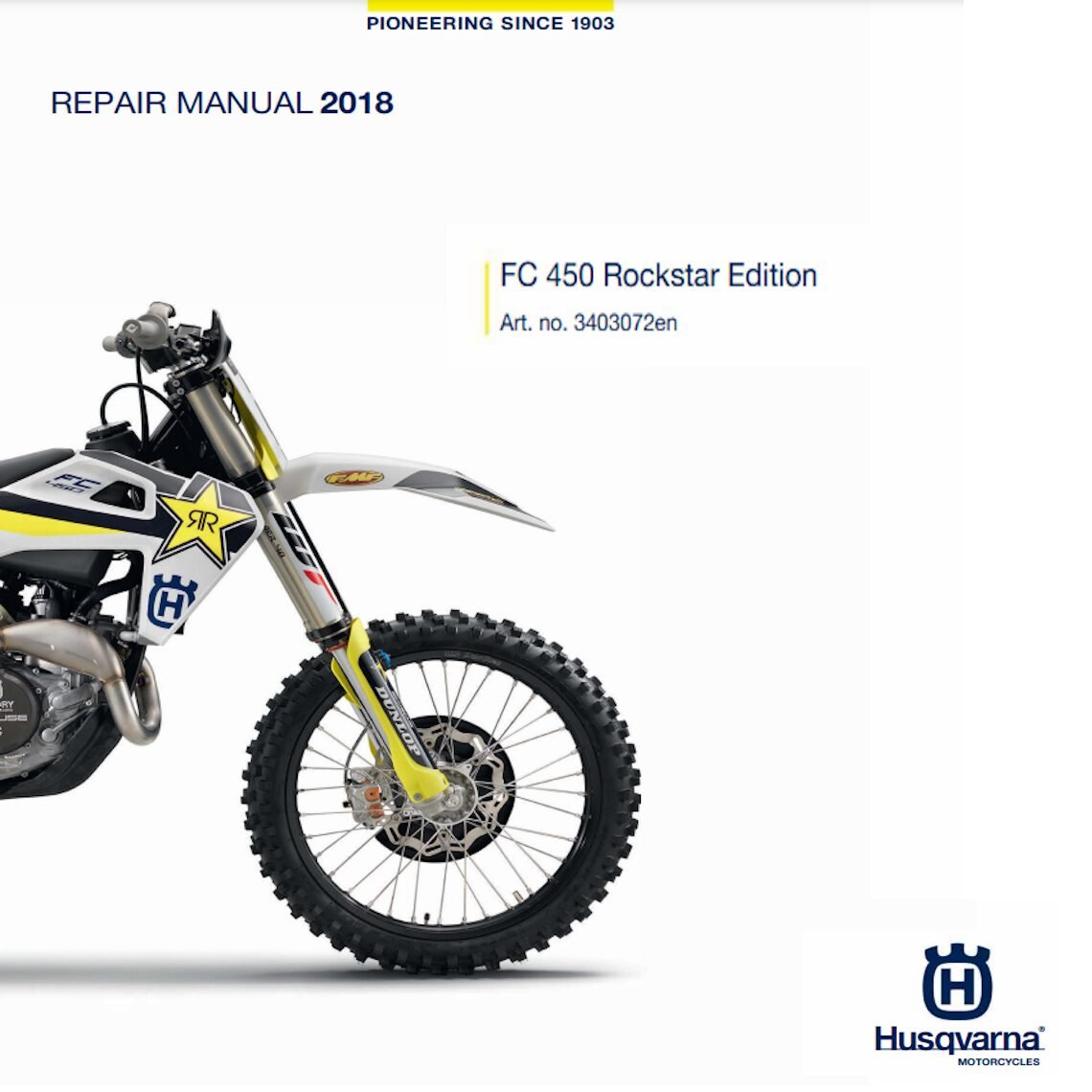 Husqvarna FC 450 Rockstar Service manual 2018 Pdf