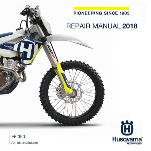 Husqvarna FE 350 Service manual 2018 Pdf