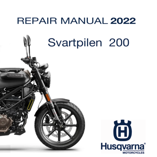 Husqvarna Svartpilen 200 Service manual 2022 Pdf