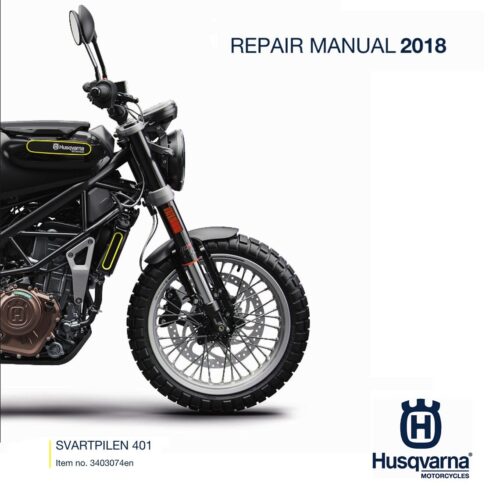Husqvarna Svartpilen 401 Service manual 2018 Pdf