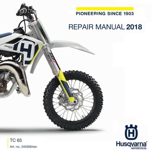 Husqvarna TC 65 Service manual 2018 Pdf