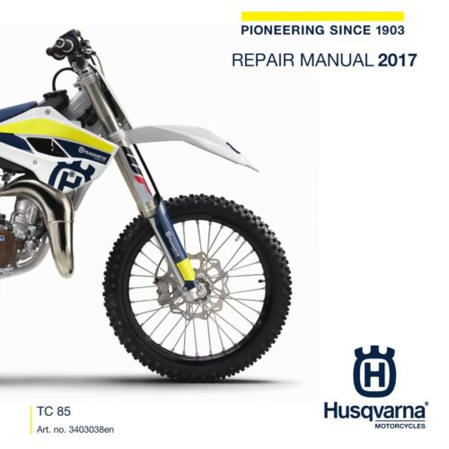 Husqvarna TC 85 Service manual 2017 Pdf
