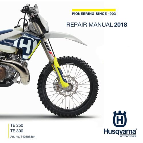 Husqvarna TE 250 TE 300 Service manual 2018 Pdf