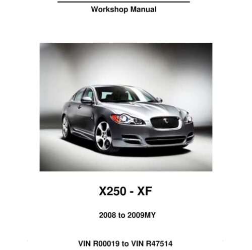 Jaguar XF 2.7d Service manual 2008-2009 Pdf