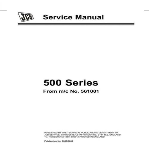JCB 527-58 Service manual Pdf