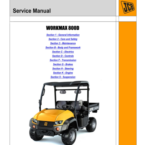 JCB Workmax 800D Service Manual Pdf