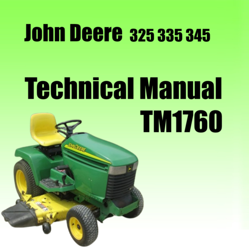 John Deere 345 Technical Manual Pdf