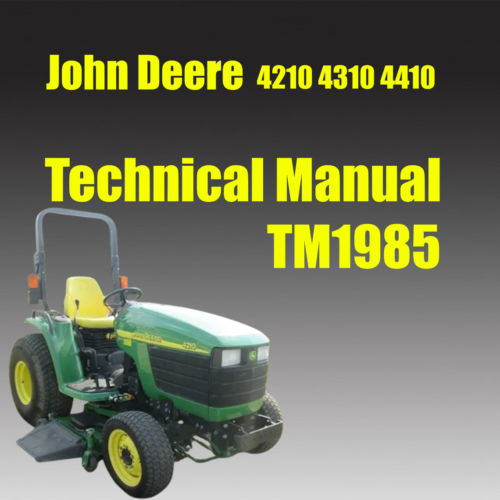 John Deere 4210 Technical Manual Pdf