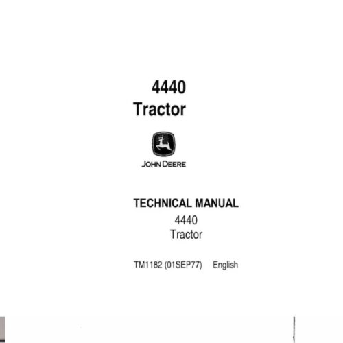 John Deere 4440 Technical Service manual Pdf