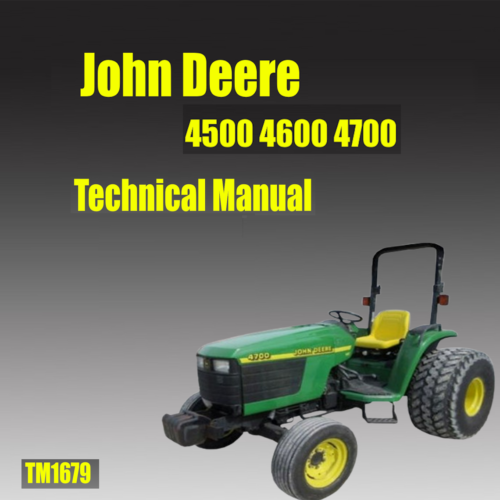 John Deere 4700 Technical Manual