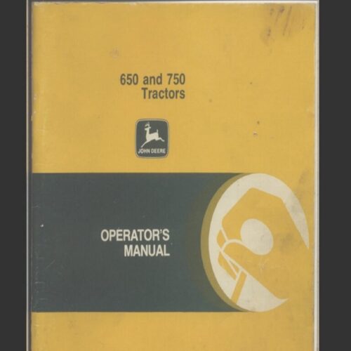 John Deere 650 Operators Manual Pdf
