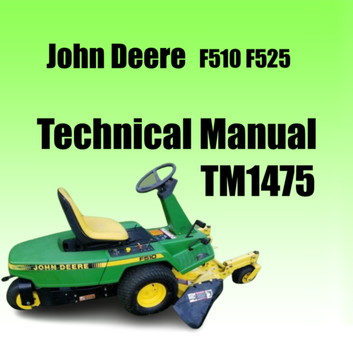 John Deere F510 F525 Technical Manual Pdf