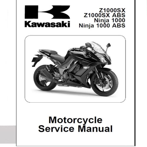 Kawasaki Z1000SX ABS Workshop Service manual 2011-2012 Pdf