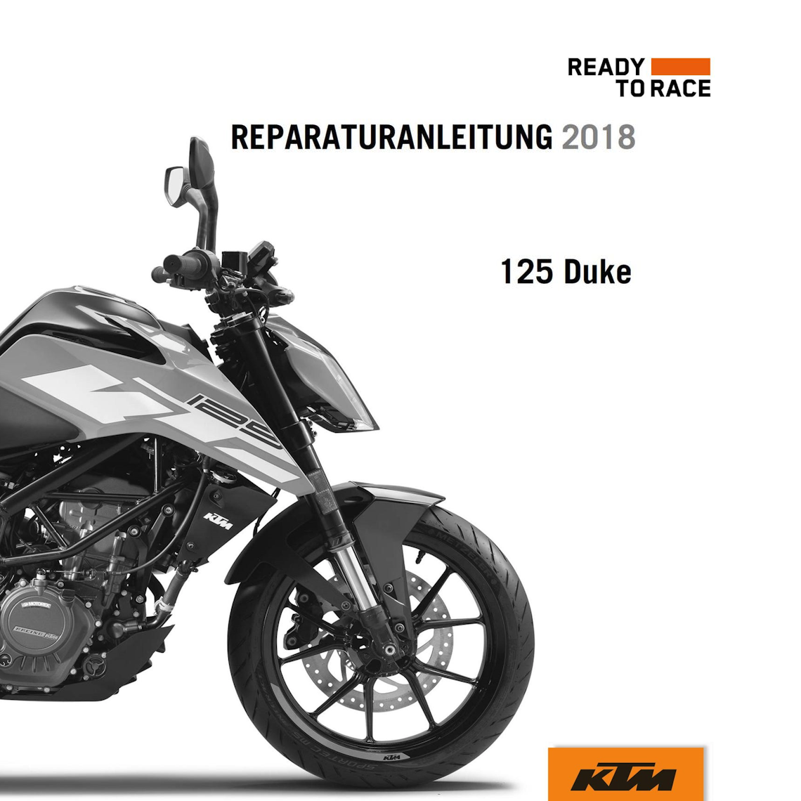 KTM 125 DUKE Reparaturanleitung 2018 Pdf