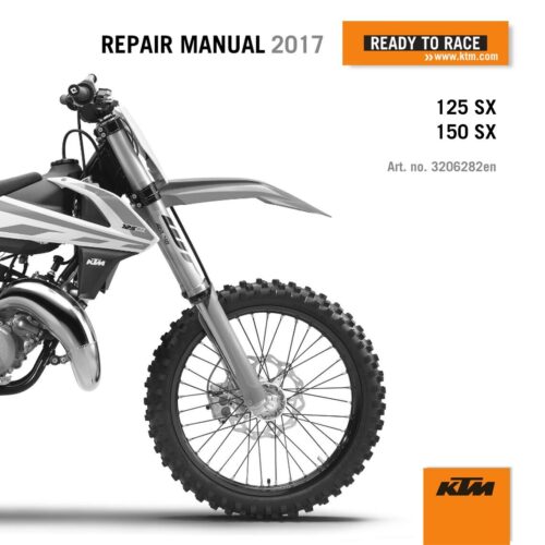 KTM 125 SX 150 SX Service manual 2017 Pdf