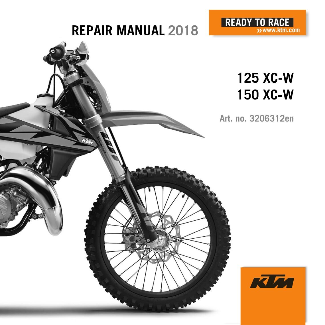 KTM 125 XC-W 150 XC-W Service manual 2018 Pdf