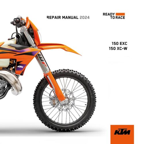 KTM 150 EXC 150 XC-W 2024 Workshop Service manual Pdf