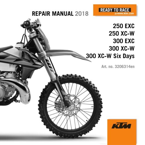 KTM 250-300 XC-W Service Repair Manual 2018