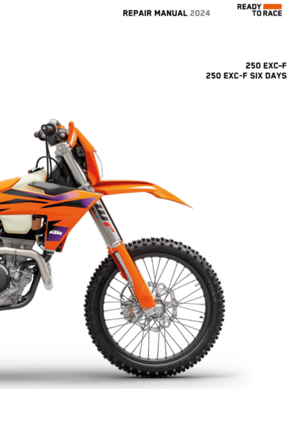 KTM 250EXC-F 250EXC-F Six Days Service Manual 2024 Pdf