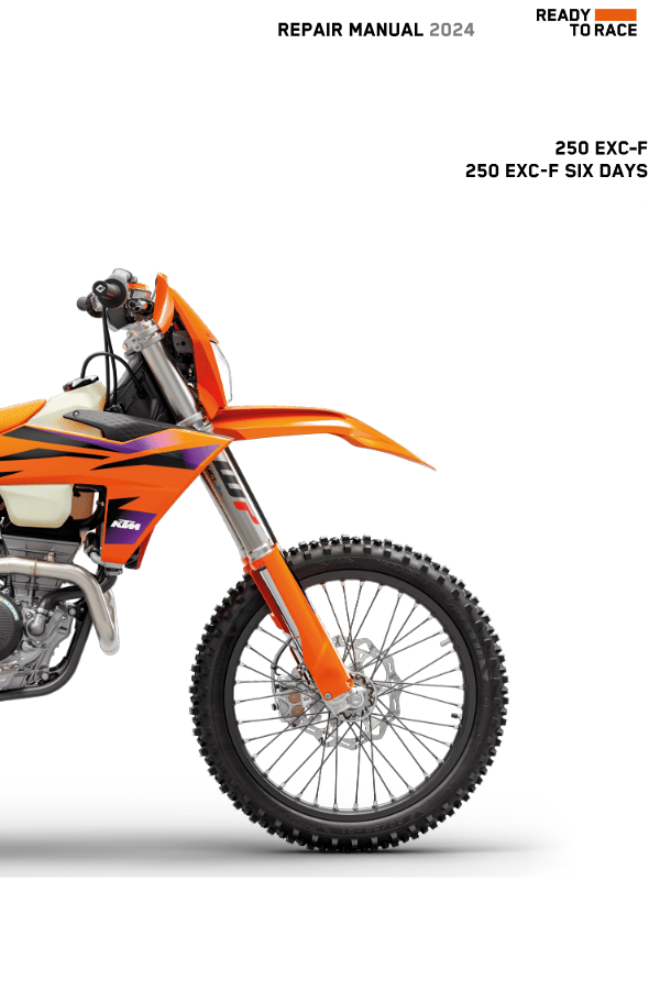 KTM 250EXC-F 250EXC-F Six Days Service Manual 2024 Pdf