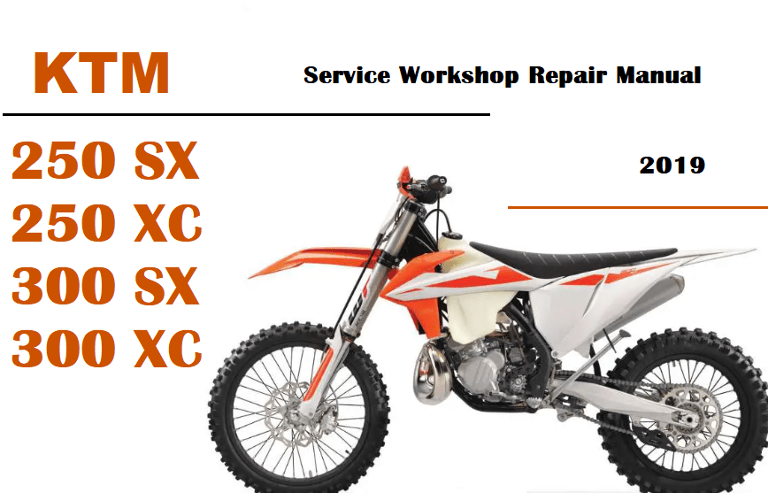 KTM 250SX 300SX 250XC 300XC Repair Manual (2019) Pdf