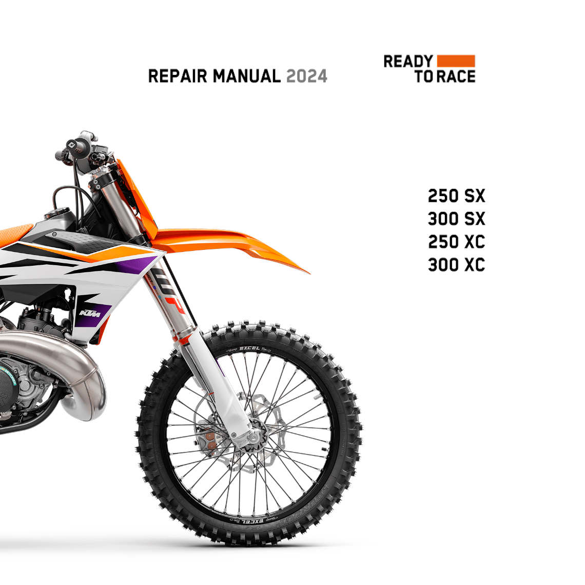 KTM 250SX 300SX 250XC 300XC Repair manual 2024 Pdf