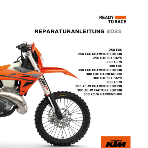 KTM 300 XC-W HARDENDURO Reparaturanleitung 2025 Pdf