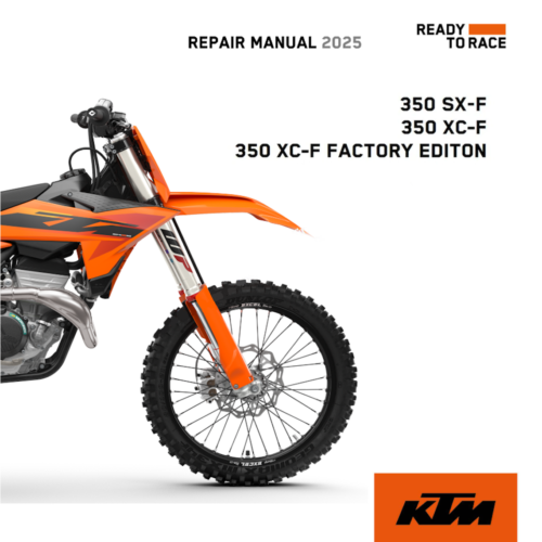 KTM 350 XC-F Factory Edition Repair manual 2025 Pdf