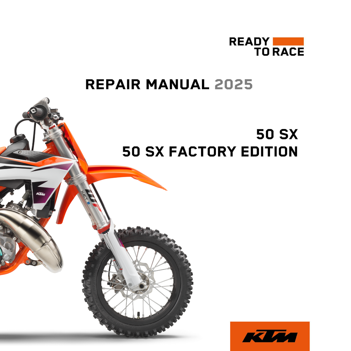 KTM 50 SX Factory Repair Manual 2025