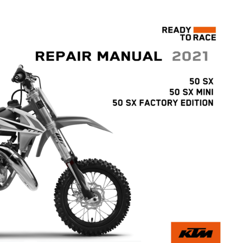 KTM 50 SX Mini Factory Service manual 2021 Pdf