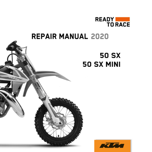 KTM 50 SX Mini Repair manual 2020 Pdf