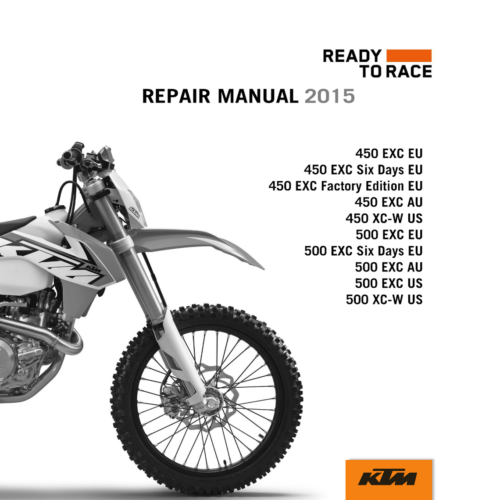 KTM 500 EXC SIX DAYS Repair manual 2015 Pdf
