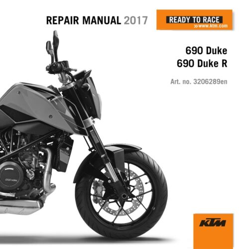 KTM 690 Duke R Service manual 2017 Pdf