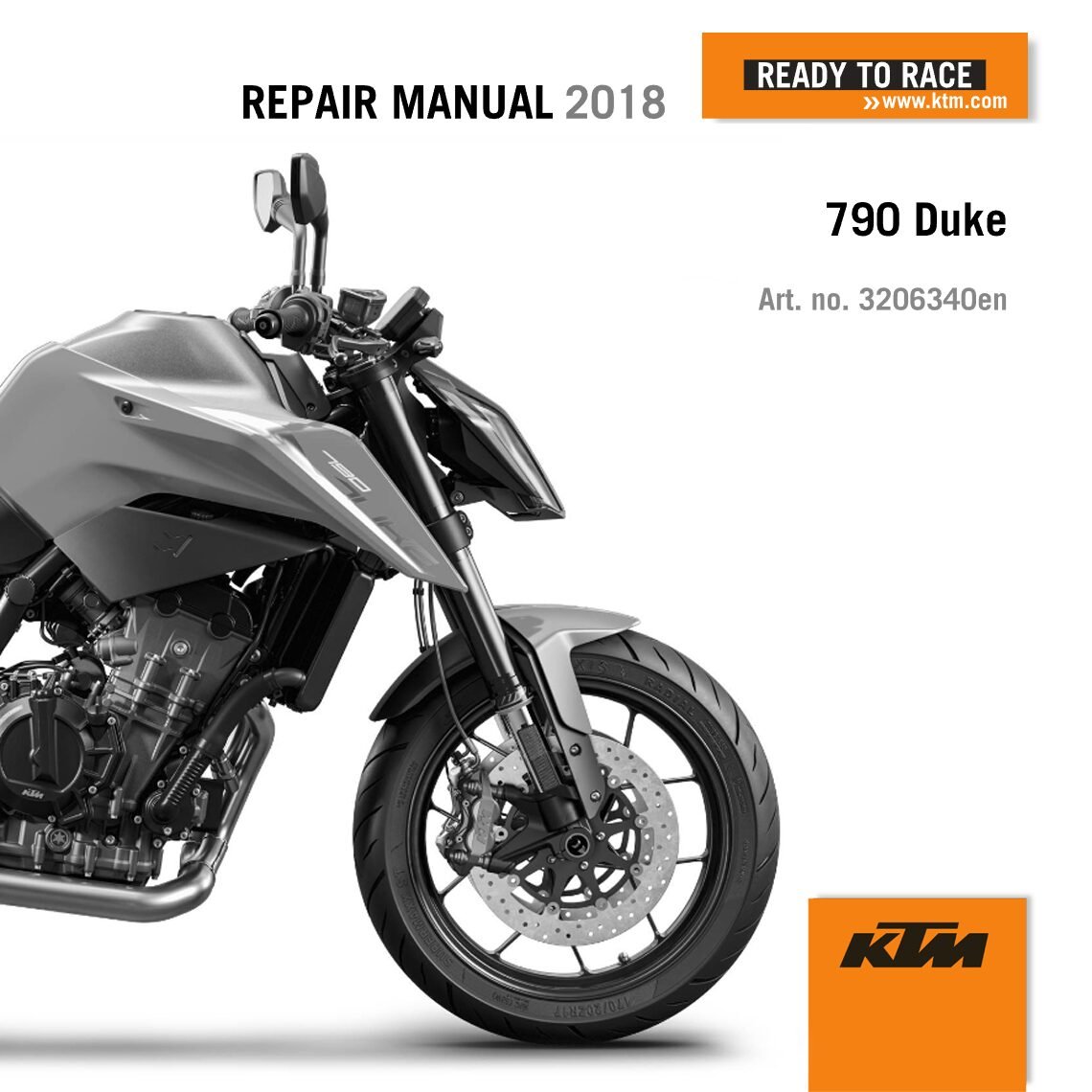 KTM 790 Duke Service manual 2018 Pdf