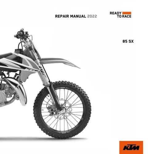 KTM 85 SX Workshop Service manual 2022 Pdf